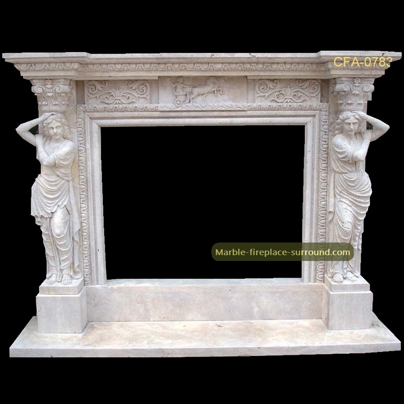 caryatid marble fireplace surrounds